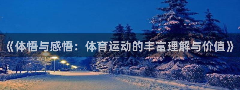 《体悟与感悟：体育运动的丰富理解与价值》